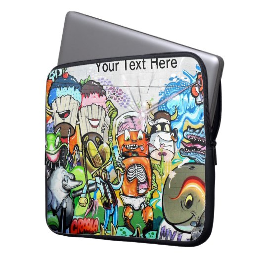 Graffiti Fun Laptopschutzhülle (Vorderseite Links)