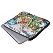 Graffiti Fun Laptopschutzhülle (Vorne Knopf)