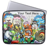 Graffiti Fun Laptopschutzhülle (Vorderseite)