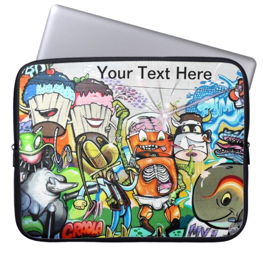 Graffiti Fun Laptopschutzhülle (Vorderseite)
