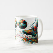 Graffiti Fußball Kick Kaffeetasse (VorderseiteRechts)