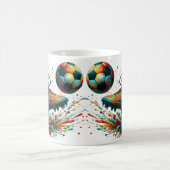 Graffiti Fußball Kick Kaffeetasse (Mittel)