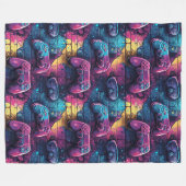 Graffiti GameController Urban Pattern Gamer Zimmer Fleecedecke (Vorderseite (Horizontal))