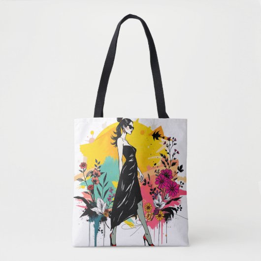Graffiti Garden Muse Riso Double Sided🎨🌿 Tasche (Vorderseite)