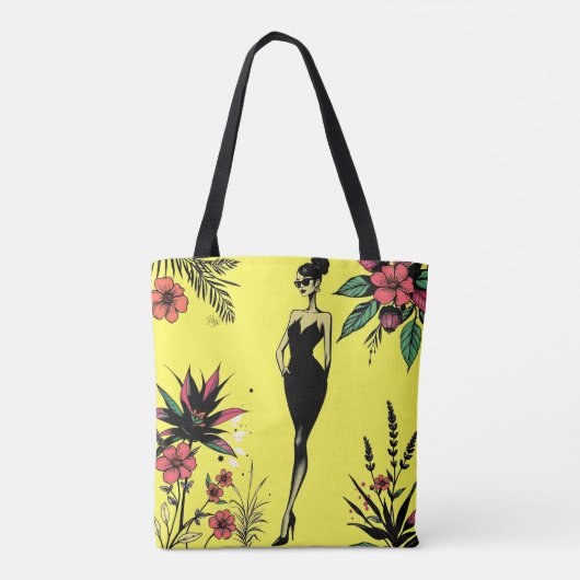 Graffiti Garden Muse Riso Double Sided🎨🌿 Tasche (Rückseite)