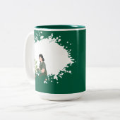 Graffiti & Garden Zweifarbige Tasse (Vorderseite Links)