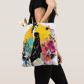 Graffiti-Garten Muse Riso Doppelseitig🎨🌿 Tasche (Von Nahem)