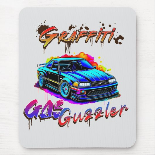 GRAFFITI GAS GUZZLER - FAHRZEUG MOUSEPAD (Vorne)