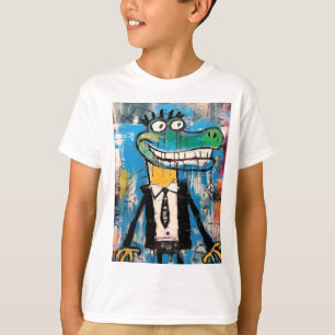 Graffiti Gator Street Art Crocodile T-Shirt