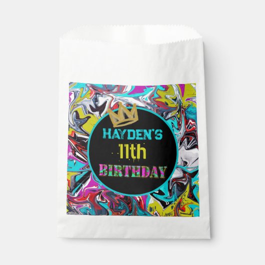 Graffiti-Geburtstag Geschenktütchen (Vorderseite)