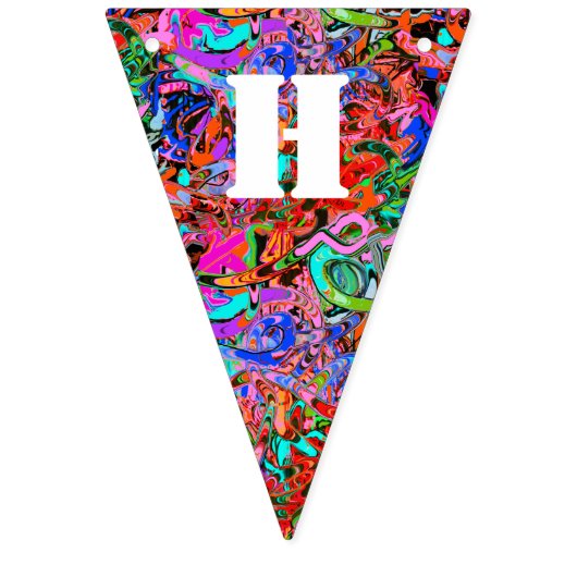 Graffiti-Geburtstag Wimpelkette (Zweite Fahne)