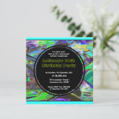 Graffiti-Geburtstags-Einladung Einladung (Stehend Vorderseite)