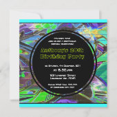 Graffiti-Geburtstags-Einladung Einladung (Vorderseite)