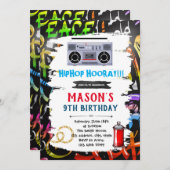 Graffiti-Geburtstagskarte Einladung (Vorne/Hinten)
