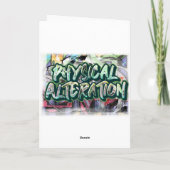 Graffiti-Geburtstagskarte Karte (Rückseite)