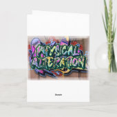 Graffiti-Geburtstagskarte Karte (Rückseite)
