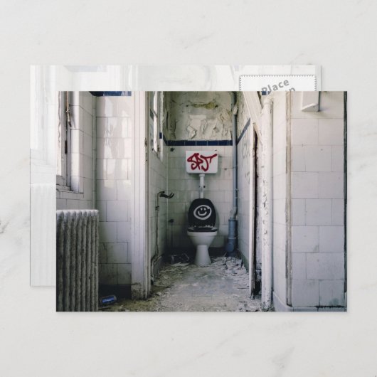 Graffiti, gefühlt, Graffiti-Spraypainierung auf ei Postkarte (Vorne/Hinten)