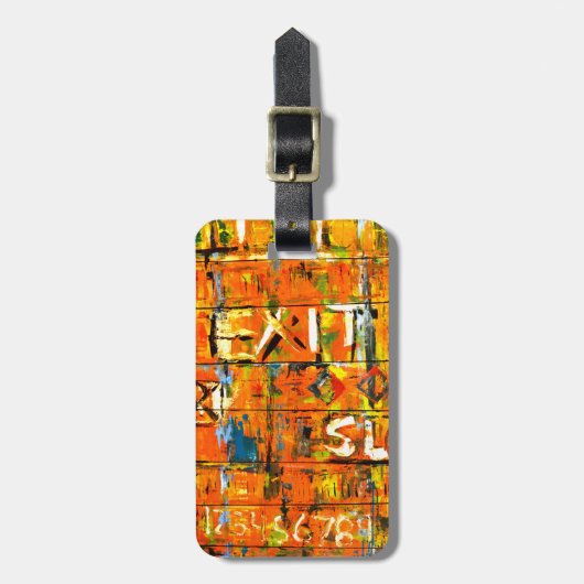 Graffiti Gepäckanhänger (Vorderseite vertikal)