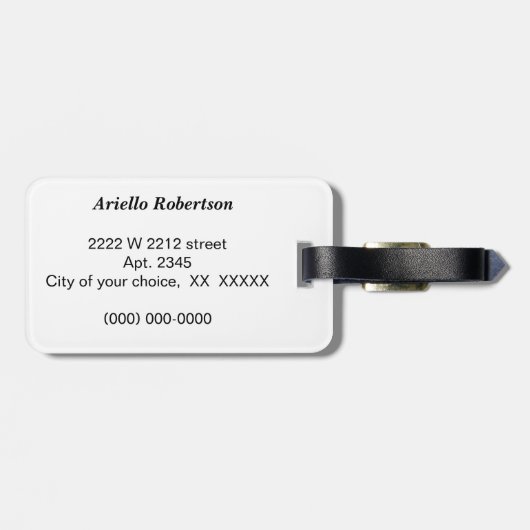 Graffiti Gepäckanhänger (Rückseite horizontal)