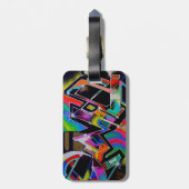 Graffiti-Gepäckanhänger Gepäckanhänger (Rückseite vertikal)