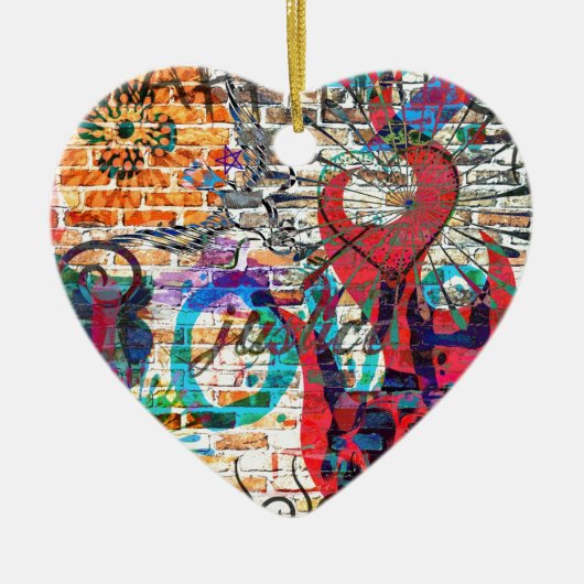 Graffiti-Gerechtigkeit Keramikornament (Vorne)