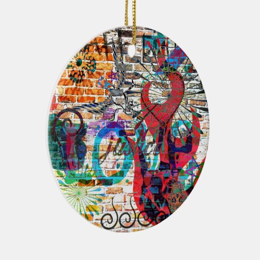 Graffiti-Gerechtigkeit Keramikornament (Rechts)