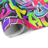 Graffiti Geschenkpapier (Rolleneckpunkt)