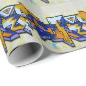 Graffiti Geschenkpapier (Rolleneckpunkt)