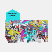 Graffiti Geschenkschachtel (Ungefaltet)