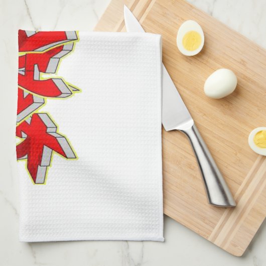 Graffiti Geschirrtuch (Viertel Falte)