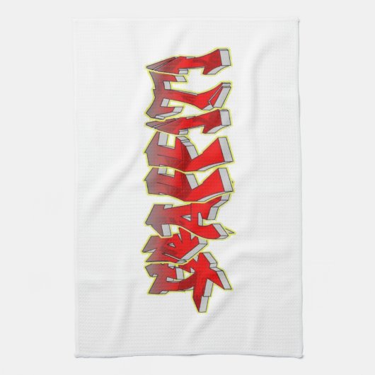 Graffiti Geschirrtuch (Vertikal)