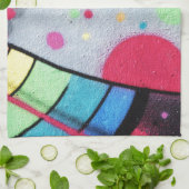 Graffiti Geschirrtuch (Gefaltet)