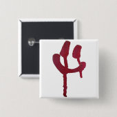 Graffiti-Gesichts-Knopf Button (Vorne & Hinten)