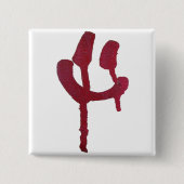 Graffiti-Gesichts-Knopf Button (Vorderseite)