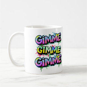 Graffiti Gimme Typografie Kaffeetasse