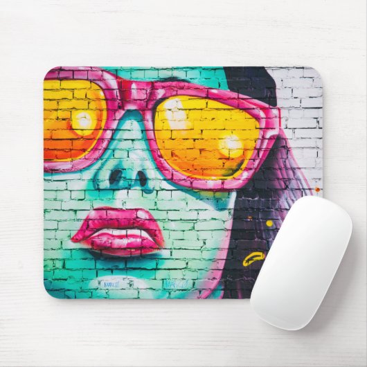 Graffiti Girl mousepad (Mit Mouse)