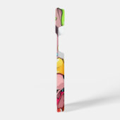 Graffiti girlish iPhone 14 Slim Fit Case, Glossy iPhone Hülle (Linke Seite)