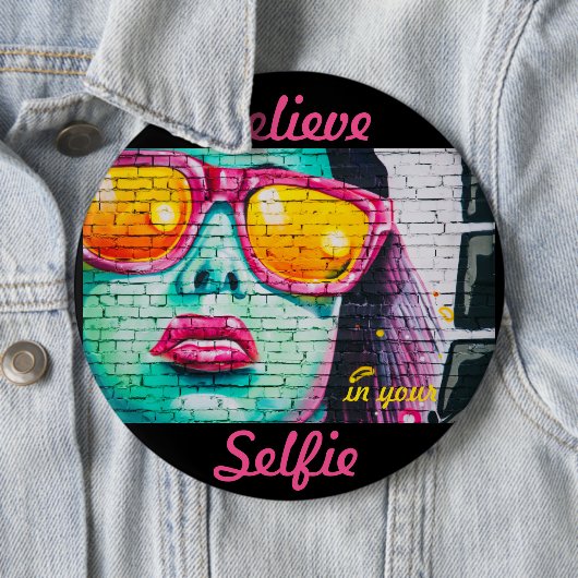 Graffiti glauben an Ihre Selfie-Taste Button (Beispiel)