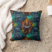 Graffiti Gnome Throw Pillow Kissen (Decke)