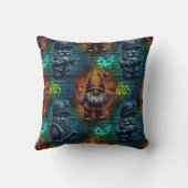 Graffiti Gnome Throw Pillow Kissen (Rückseite)