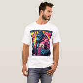 Graffiti Gorilla Urban Streetwear Design T-Shirt (Vorne ganz)