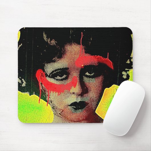 Graffiti-Göttin Mousepad (Mit Mouse)