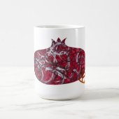Graffiti Granatapfel Minimalistische Kunst Kaffeetasse (Mittel)