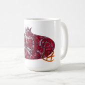 Graffiti Granatapfel Minimalistische Kunst Kaffeetasse (VorderseiteRechts)