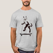 Graffiti Graphic Cat Skateboarder T - Shirt (Vorderseite)