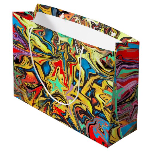 Graffiti Große Geschenktüte (Rückseite Schrägansicht)