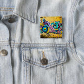 Graffiti, Grundarfjordur, Island Button (Beispiel)