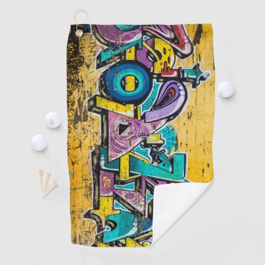 Graffiti, Grundarfjordur, Island Golfhandtuch (Insitu)