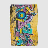 Graffiti, Grundarfjordur, Island Golfhandtuch (Vorderseite)