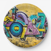 Graffiti, Grundarfjordur, Island Pappteller (Vorderseite)